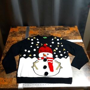 Cozy Snowman Christmas Sweater